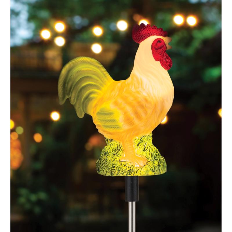Regal Art & Gift Multicolored Acrylic/Metal 27.5 in. H X 7.5 in. L Solar Garden Stake