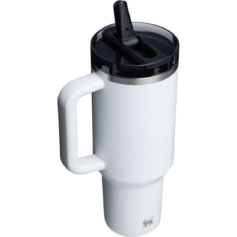 Stanley The Quencher 40 oz Chalk BPA Free Double-wall Vacuum Insulated Straw Tumbler