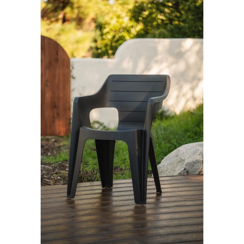 Keter Bilbao Graphite Resin Frame Chair