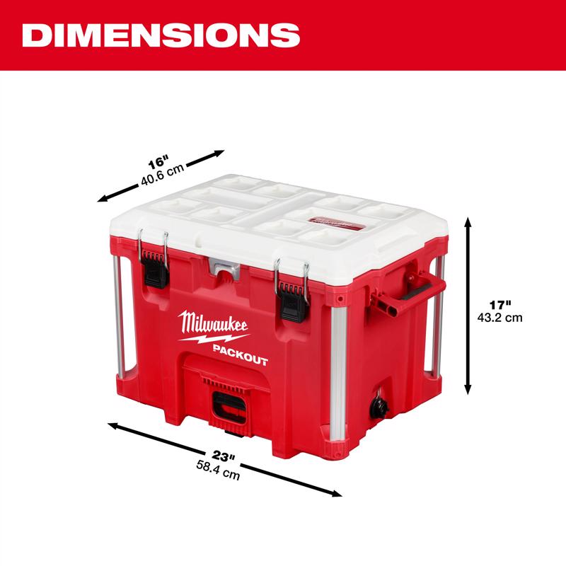 Milwaukee Cooler Red