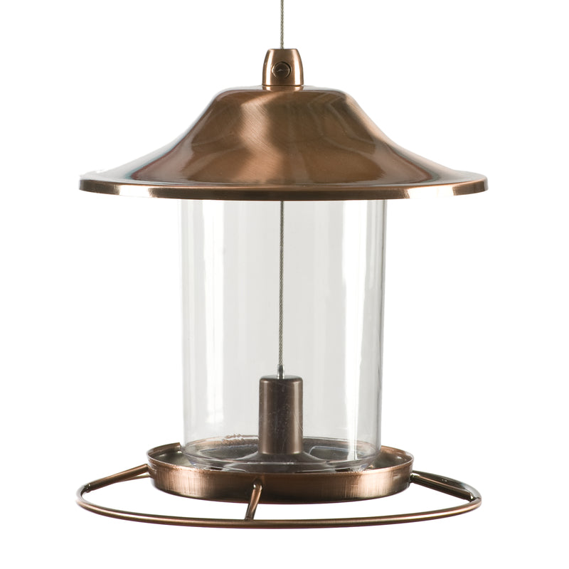 Perky-Pet Wild Bird 2 lb Metal/Plastic Panorama Bird Feeder 1 ports (2 Pack)