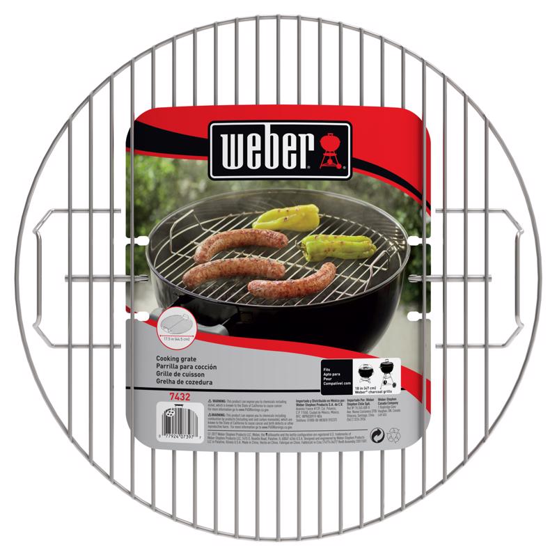 Weber Replacement 18" Charcoal Grill Grate 17.5 in. L X 17.5 in. W