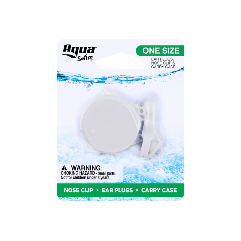 Aqua Swim Assorted Rubber Ear Plugs and Nose Clip