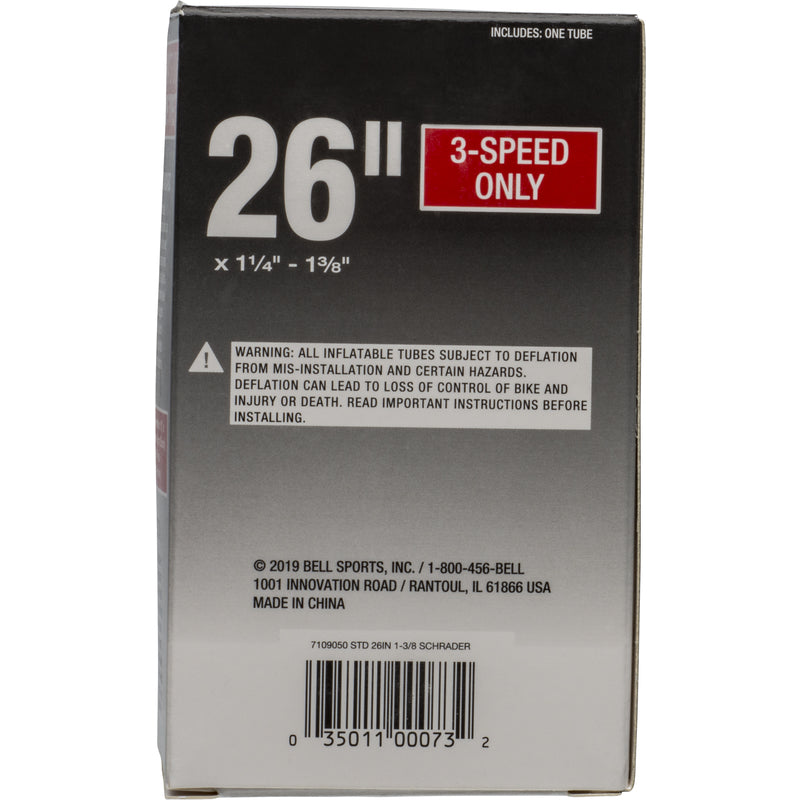Bell Sports 26 in. Rubber Bicycle Inner Tube 1 pk