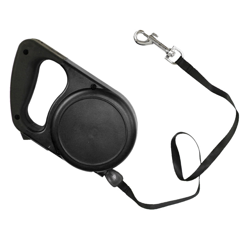 PDQ Red / Black Cotton/Nylon Dog Retractable Leash Medium/Large