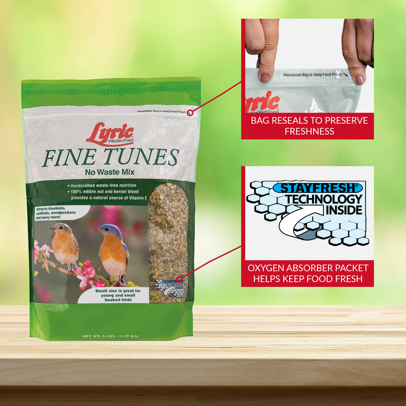 Lyric Fine Tunes Assorted Species Peanut Pieces Wild Bird Food 5 lb