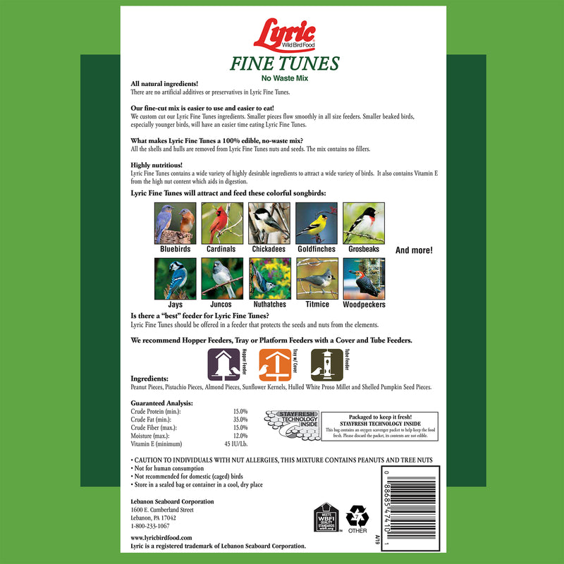 Lyric Fine Tunes Assorted Species Peanut Pieces Wild Bird Food 15 lb