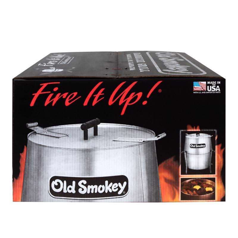 Old Smokey Products 17 in. Charcoal Grill Silver
