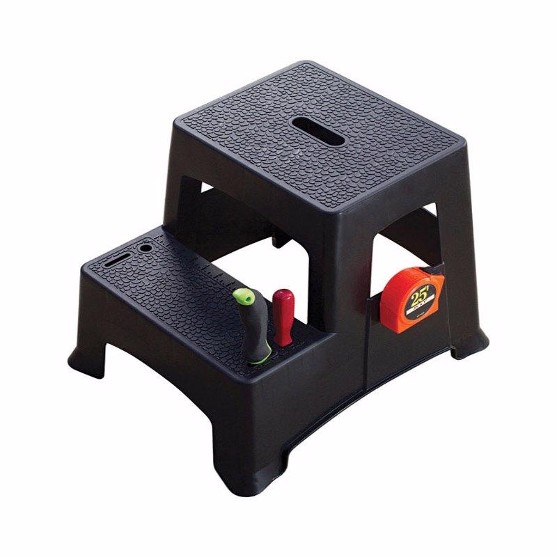 Tricam 16 in. H X 15.75 in. W X 19.25 in. D 325 lb. capacity 2 step Plastic Step Stool