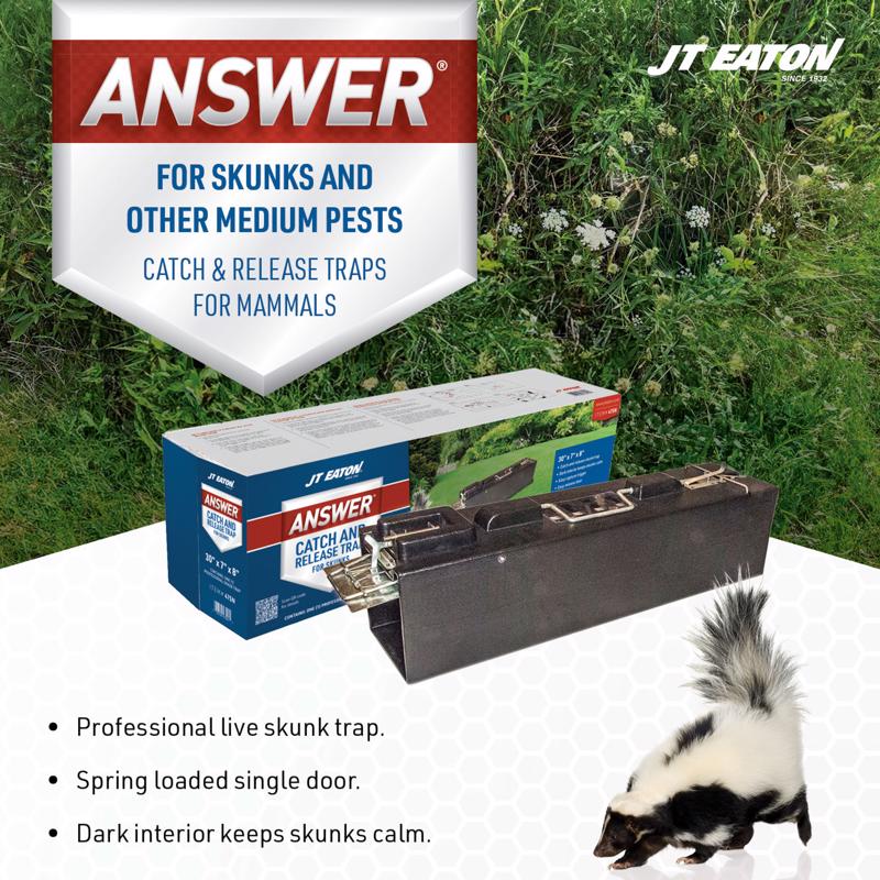 JT Eaton Answer Medium Live Catch Animal Trap For Skunks 1 pk