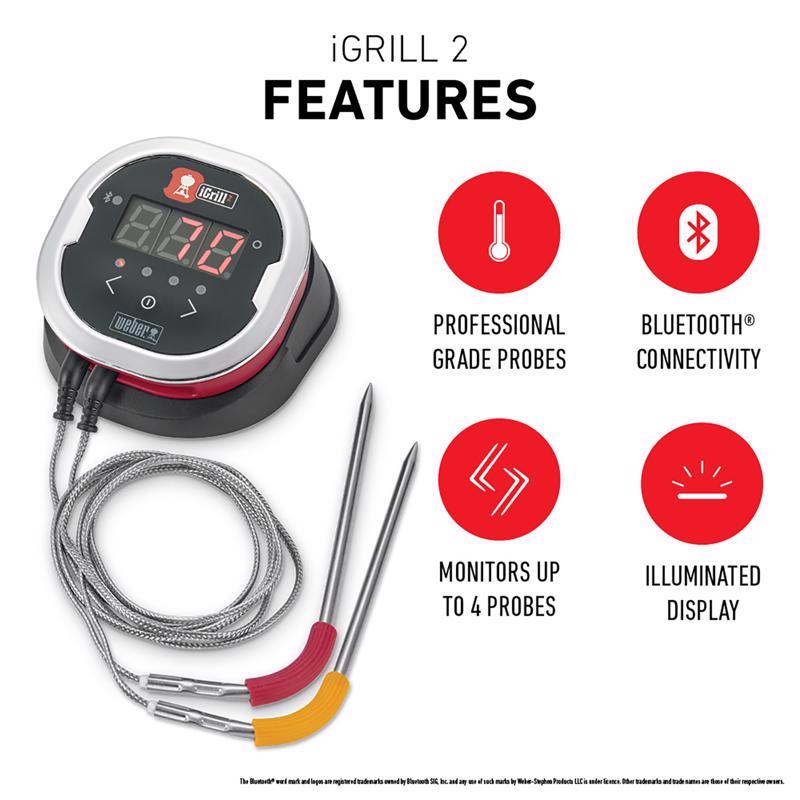 Weber iGrill 2 Digital Bluetooth Enabled Grill/Meat Thermometer