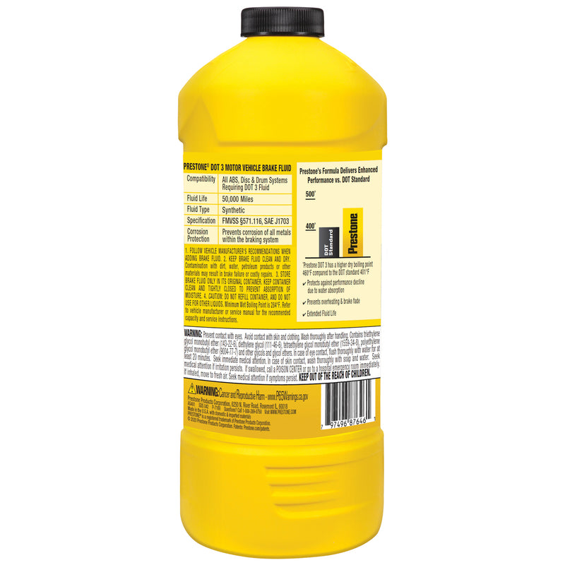 Prestone DOT 3 Brake Fluid 32 oz