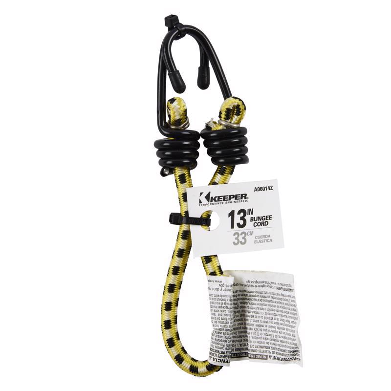 Keeper Yellow Bungee Cord 13 in. L X 0.315 in. 1 pk