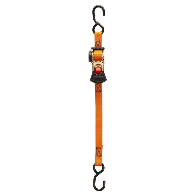Keeper 1 in. W X 6 ft. L Orange Retractable Tie Down Strap 500 lb 2 pk