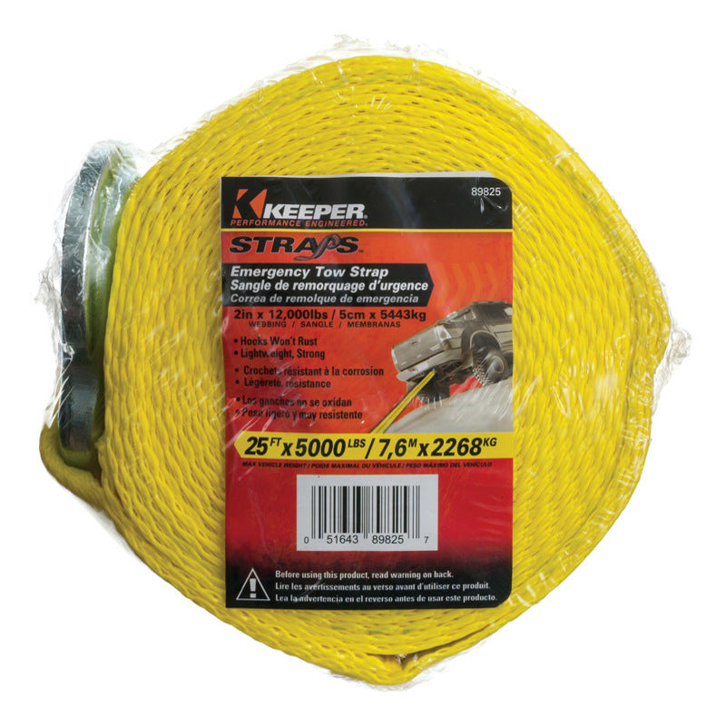 TOW STRAP 25' YLW 5000#