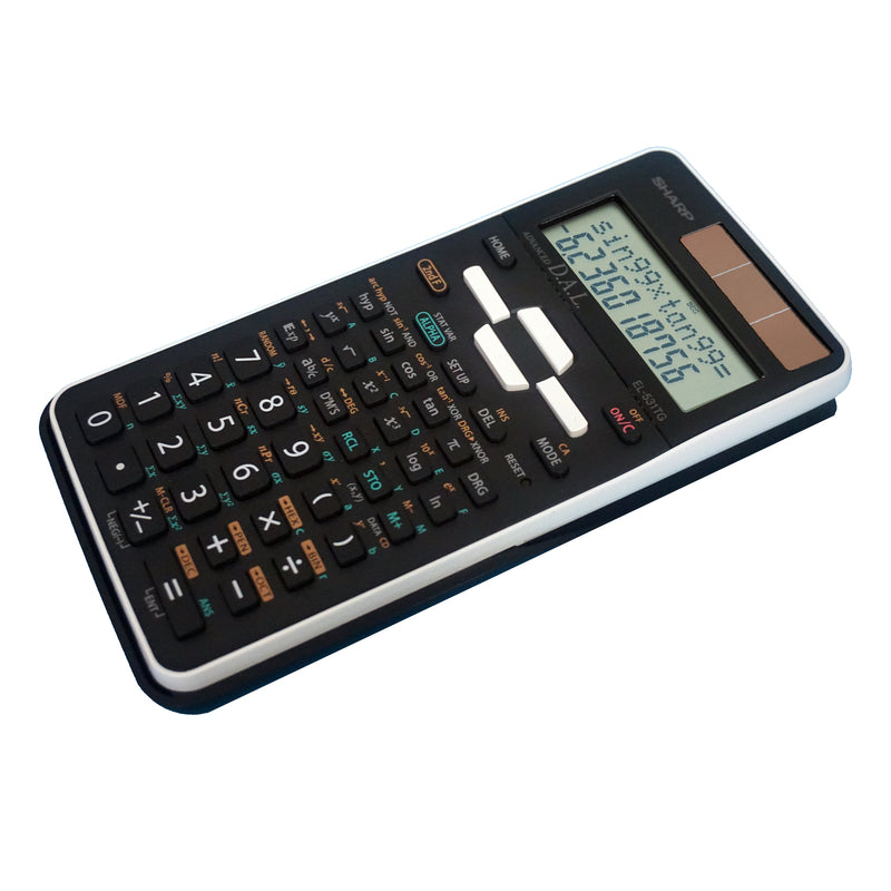 Sharp Black 12 digit Solar Powered Scientific Calculator