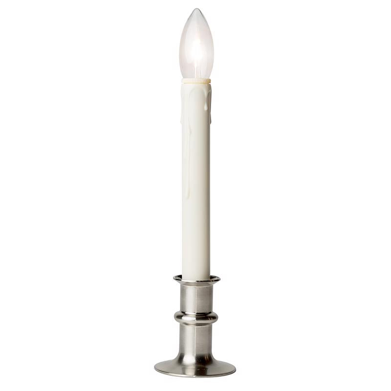 WINDOW CANDLE WHT/SLVR