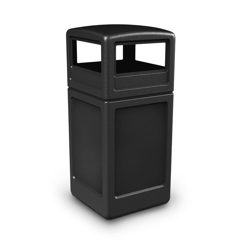 42 gal Waste Container Black with ACE Logo 42 in. H X 19 in. W X 19 in. L