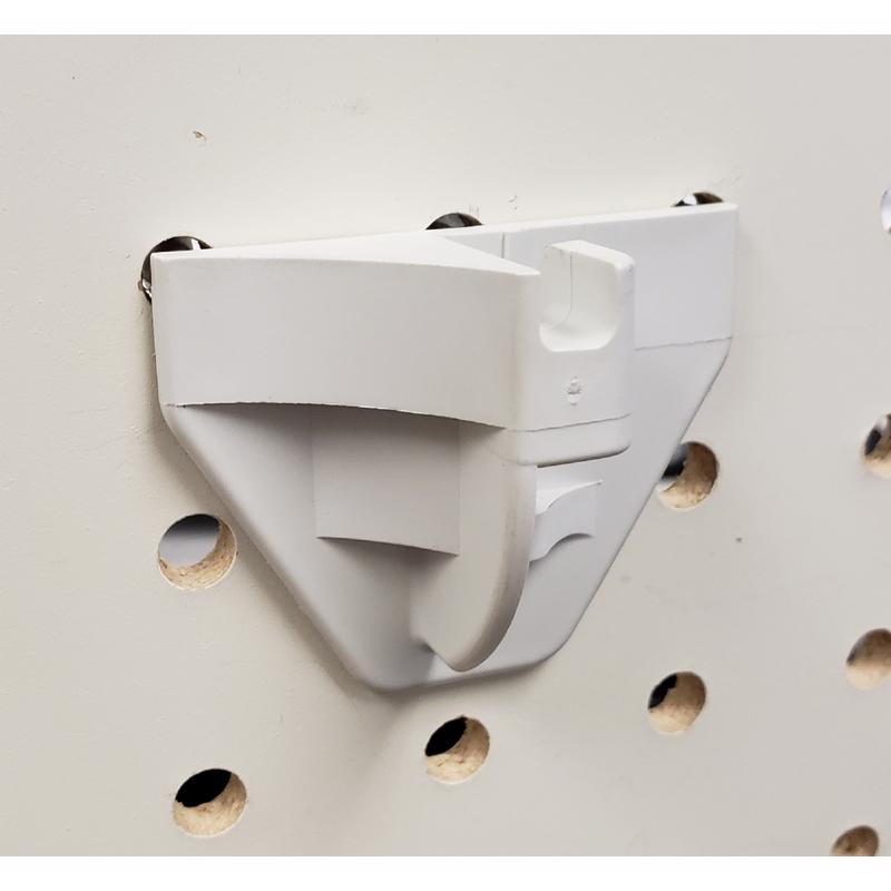 1.35 in. 250 White Plastic Use with the hooks above Peg Hook Back 100 pk