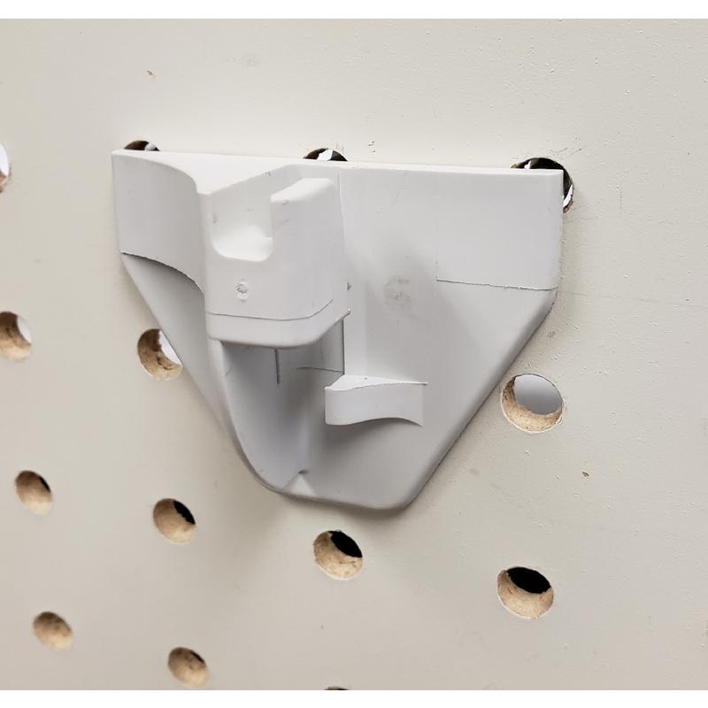 1.35 in. 250 White Plastic Use with the hooks above Peg Hook Back 100 pk