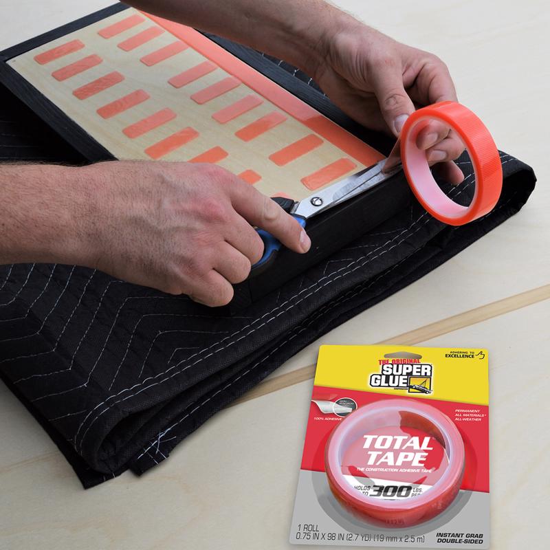 The Original Super Glue Super Strong Double Sided 0.75 in. W X 98 in. L Mounting Tape Clear