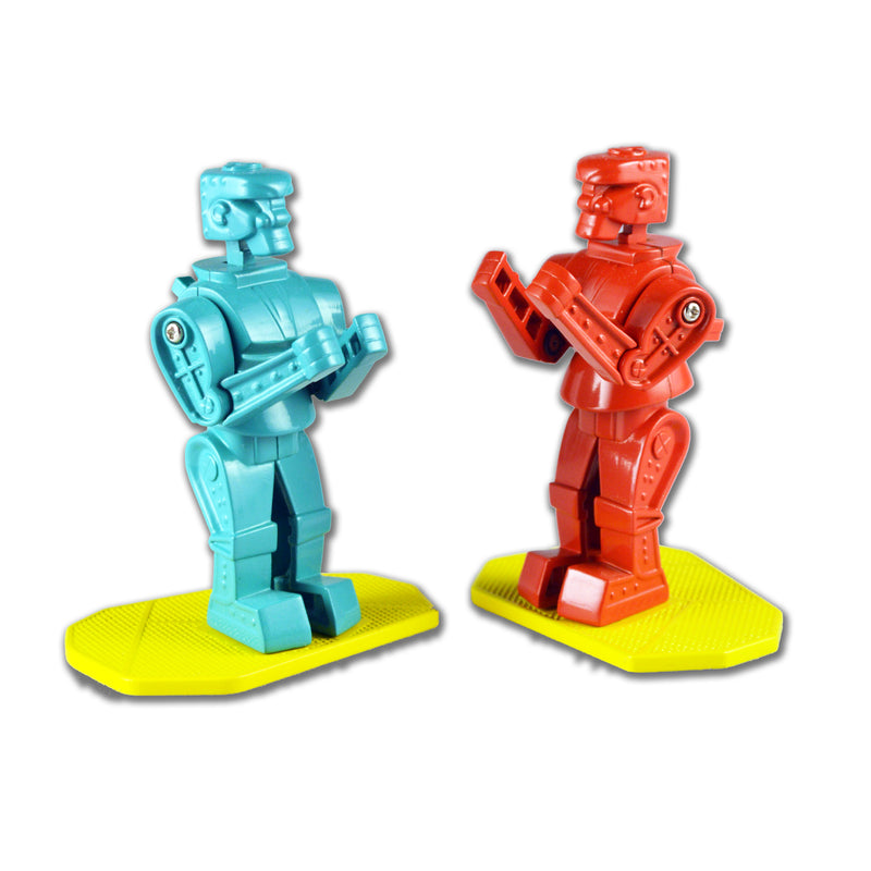 Super Impulse Worlds Smallest Rock Em Sock Em Robots Plastic Red and Blue 2 pc