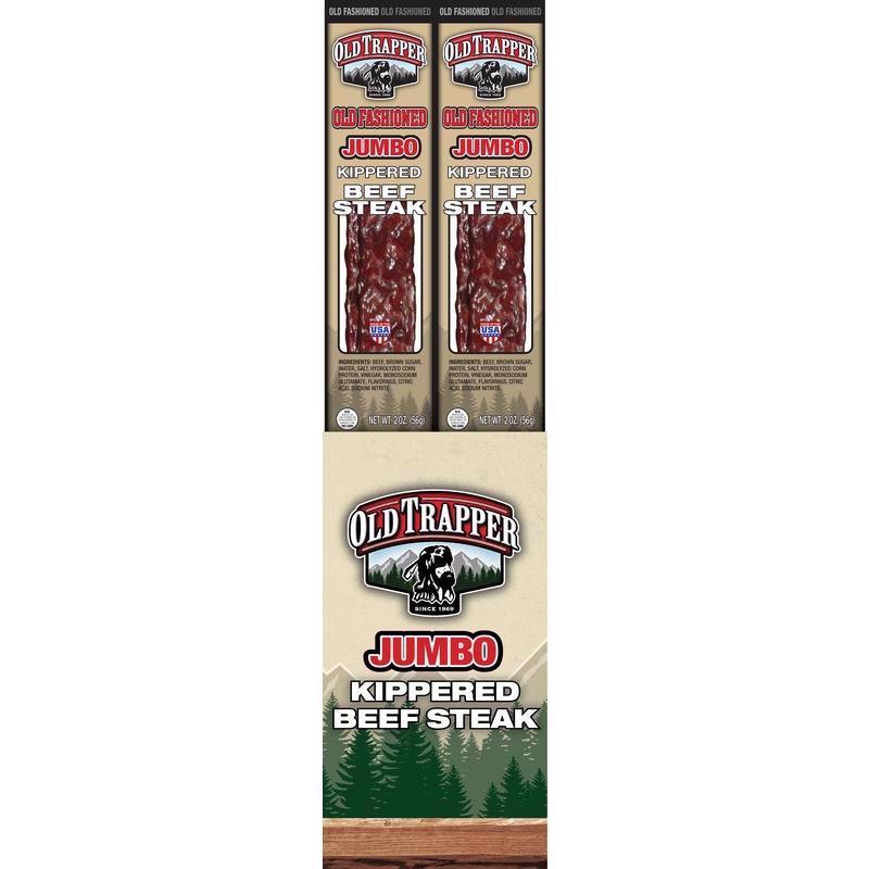 Old Trapper Kippered Old Fashioned Beef Steak 2 oz Bagged