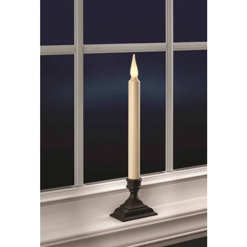 Xodus Innovations Affinity LED Aged Bronze Taper Warm Flame Candle 12.63 in.