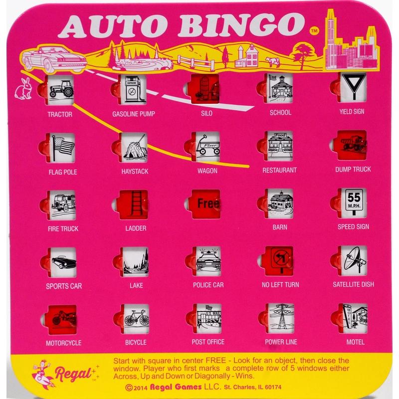 Regal Games Travel Bingo Cards Cardboard/Paper Assorted