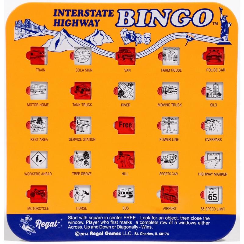 Regal Games Travel Bingo Cards Cardboard/Paper Assorted
