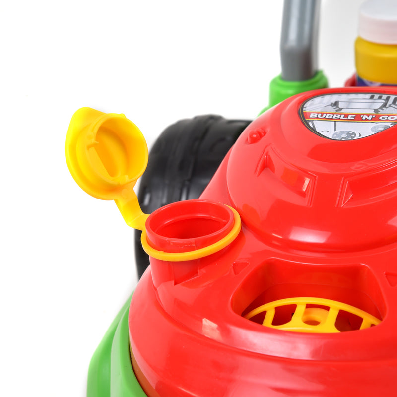 Maxx Bubbles Lawn Mower Bubble Blower Plastic Green/Red 1 pc