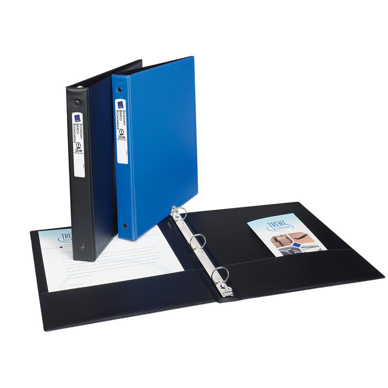 BINDER ASST RND RING 1"