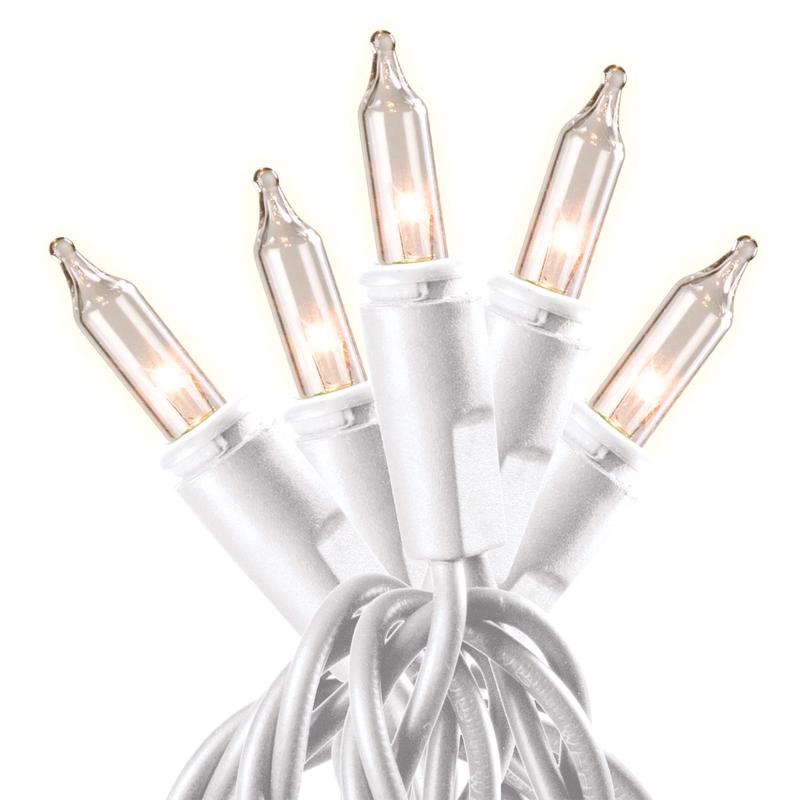 Celebrations Stay Shine Incandescent Mini Clear/Warm White 100 ct String Christmas Lights 33 ft.