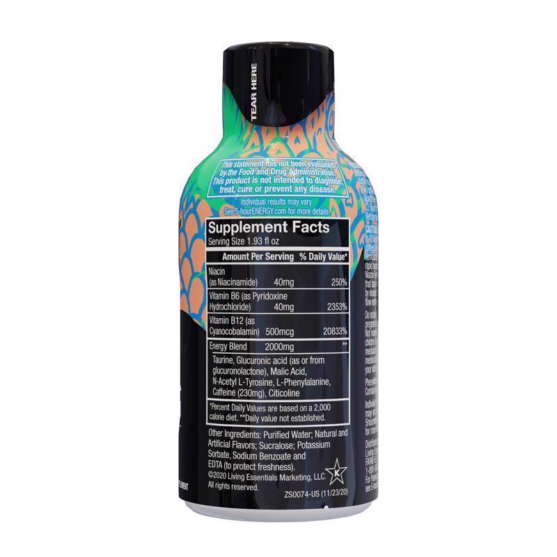 5-hour Energy Tropical Sugar Free Tropical Energy Shot 1.93 oz
