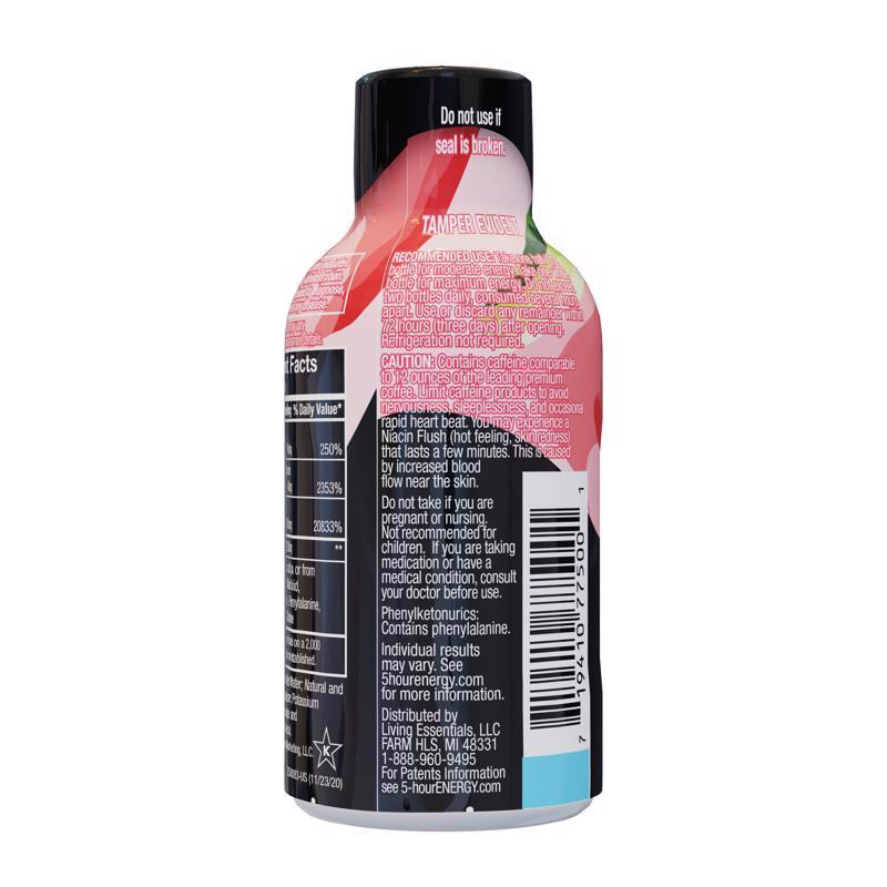 5-hour Energy Watermelon Sugar Free Watermelon Energy Shot 1.93 oz