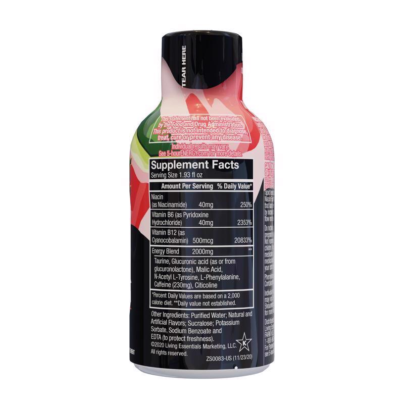 5-hour Energy Watermelon Sugar Free Watermelon Energy Shot 1.93 oz