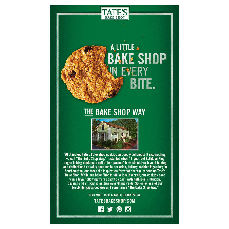 Tate's Bake Shop Oatmeal Raisin Cookies 7 oz Bagged