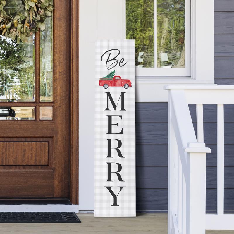 P Graham Dunn 47 in. Christmas Porch Leaner Assortment Halloween Decor