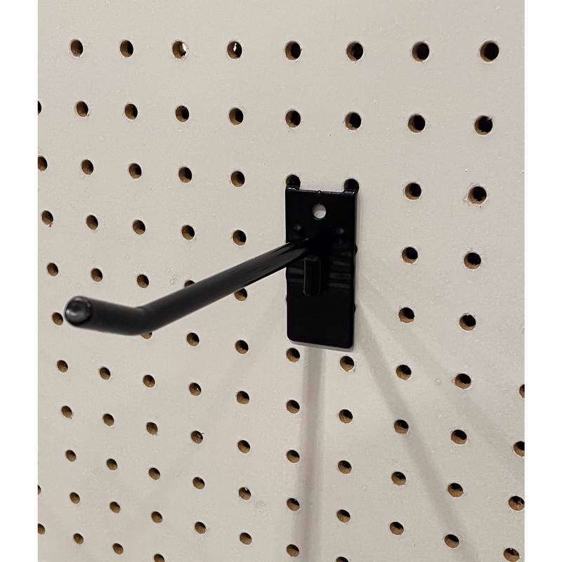 3 in. H X 1 in. W X 7 in. D Black Metal Grinding Wheel Hook Pegboard Display