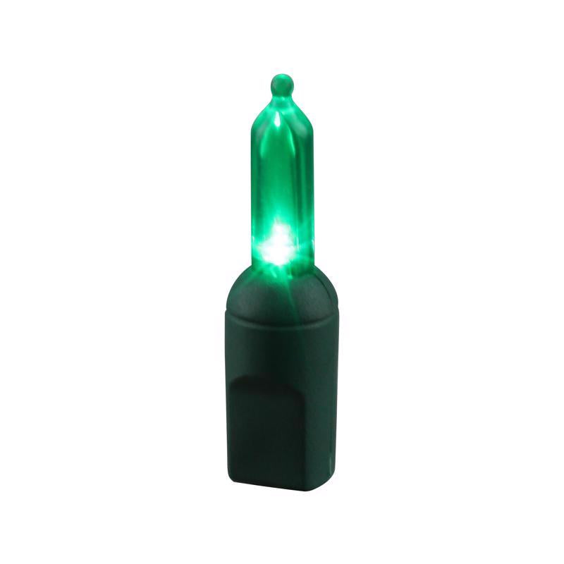 Celebrations Platinum LED T5 Green 50 ct String Christmas Lights 25 ft.