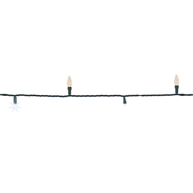 Celebrations Platinum LED C6 White 50 ct String Christmas Lights 25 ft.