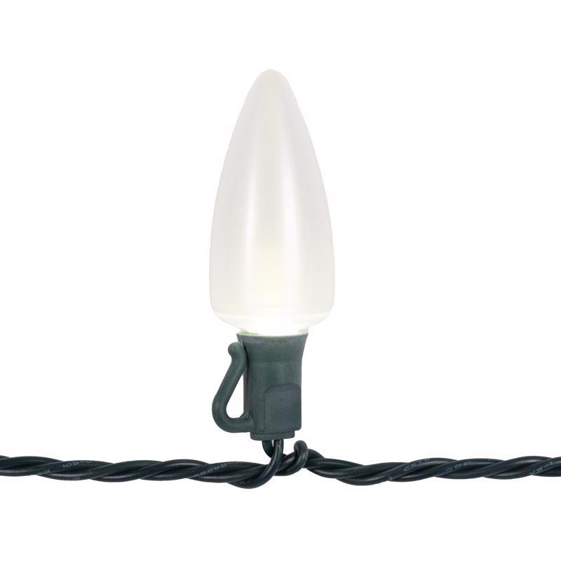 Celebrations Platinum LED C9 White 25 ct String Christmas Lights 25 ft.