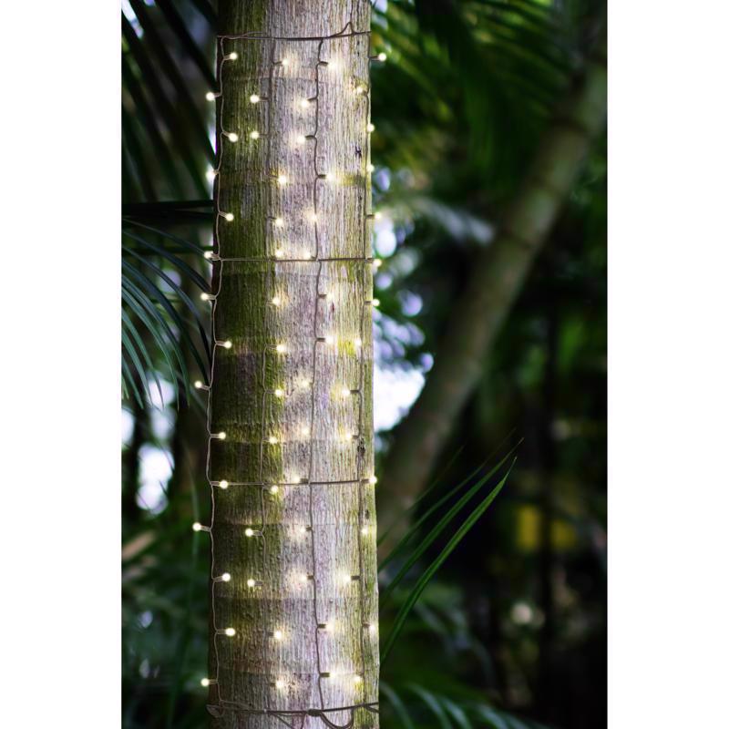 Celebrations Platinum LED Mini Warm White 100 ct Net Christmas Lights 6 ft.