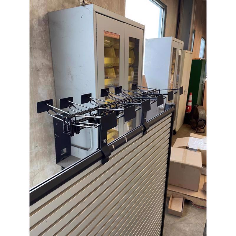 18 in. H X 24 W X 11 L Powder Coated Black Impulse Lavi Display