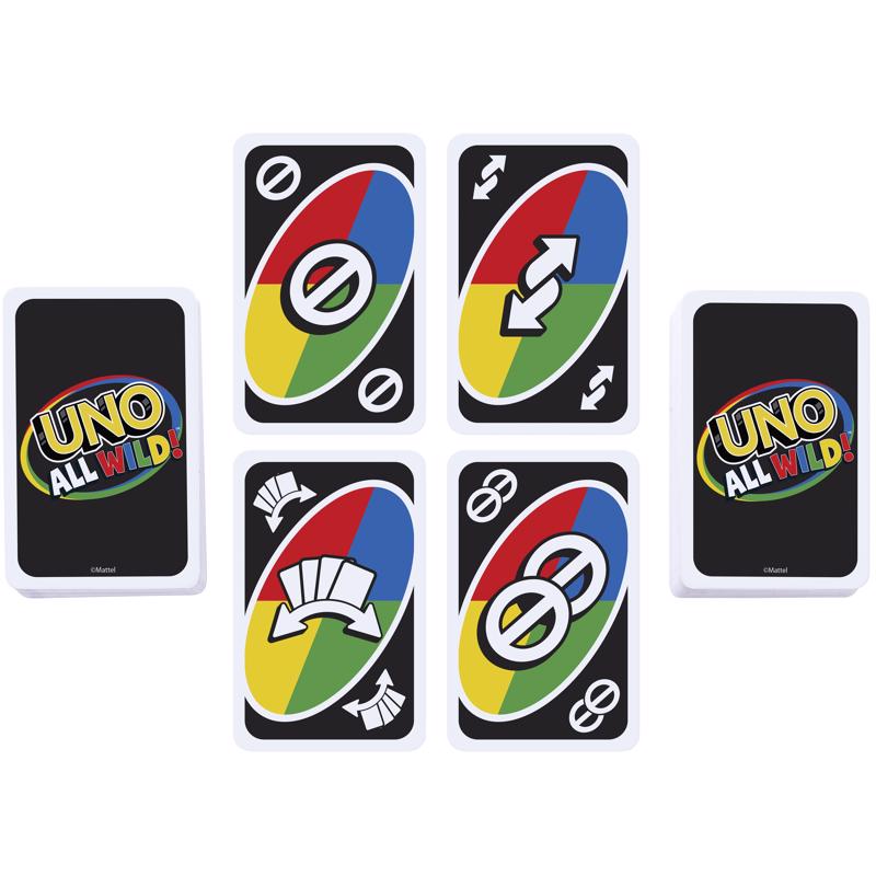 Mattel Uno All Wild! Card Game Multicolored