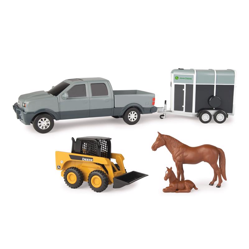 TOMY John Deere Animal Hauling Toy Set Multicolored 5 pc