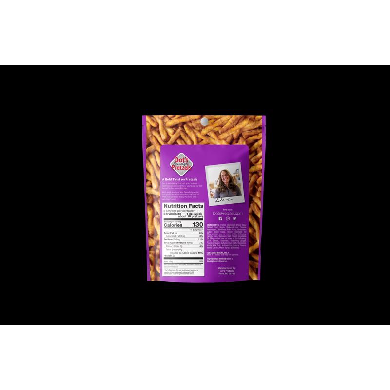 Dot's Pretzels Homestyle Cinnamon/Sugar Pretzels 5 oz Bagged