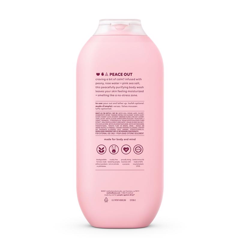 Method Pure Peace Scent Body Wash 18 oz 1 pk
