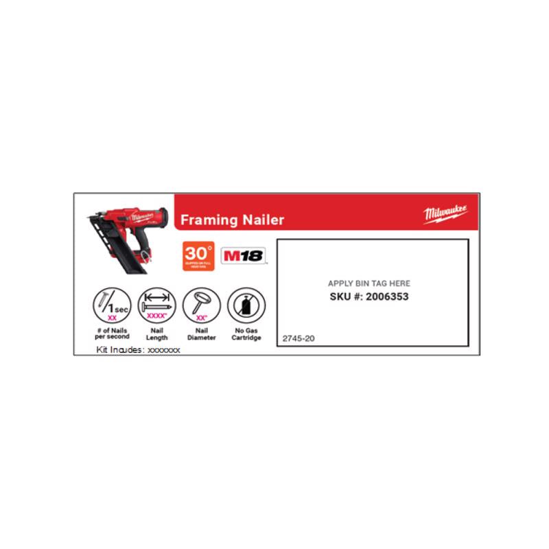 NAILER SIGN POP CARD