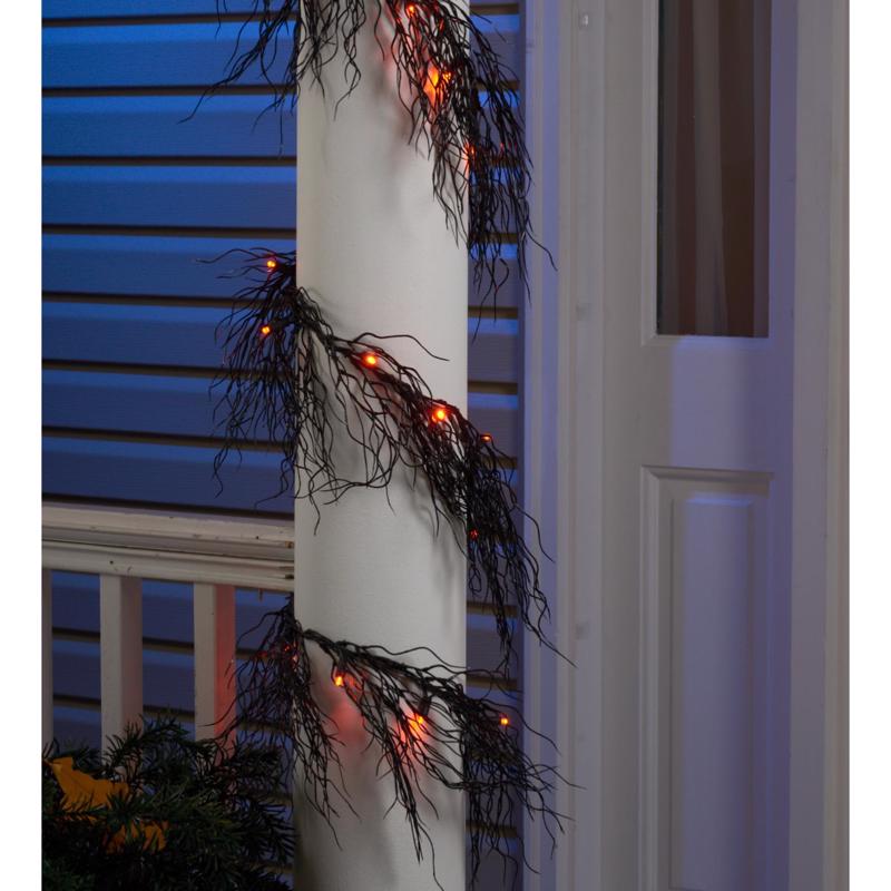 GARLAND BLK/ORN 6FT